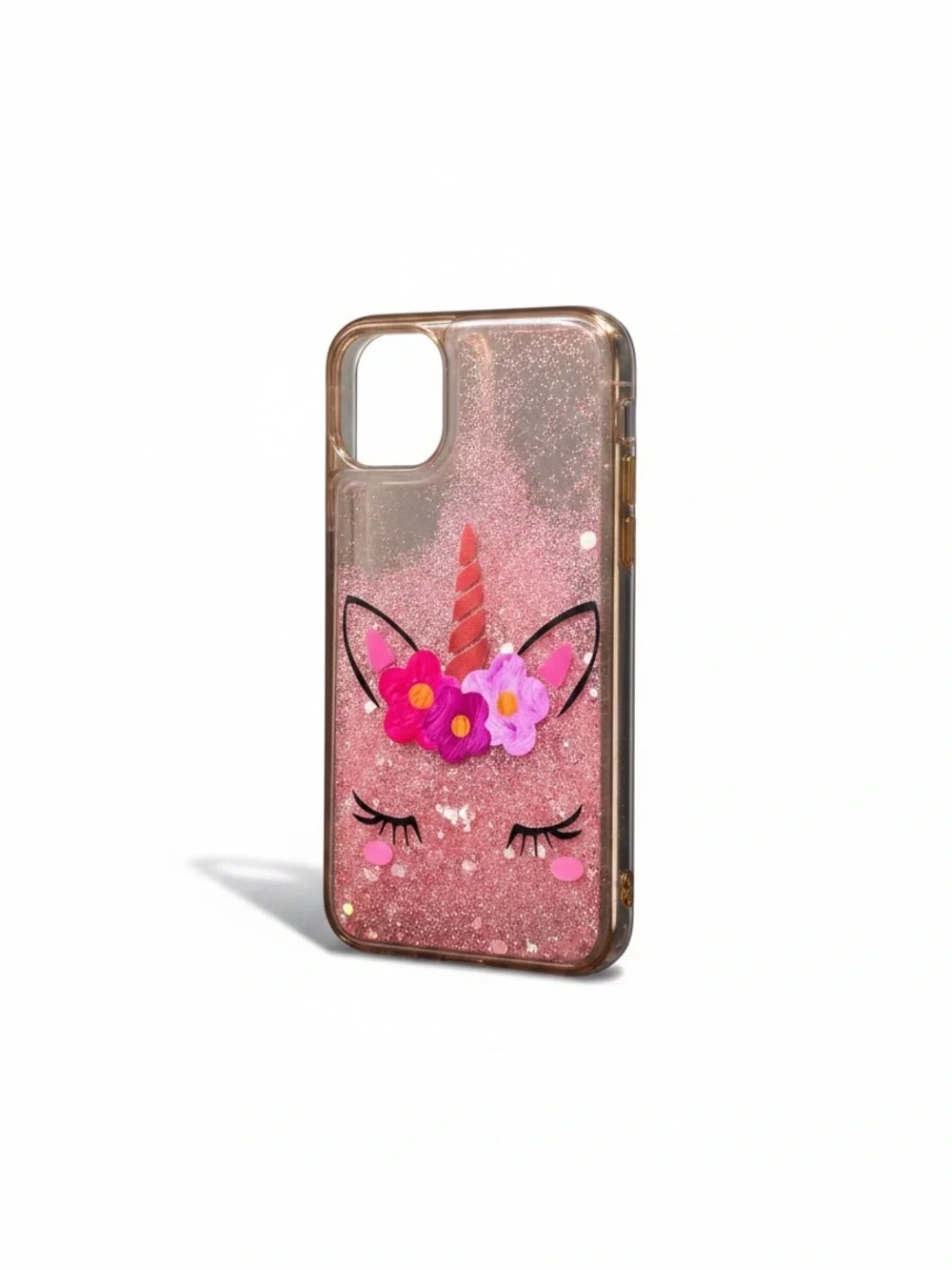 Apple iPhone 11 128GB (Red) with Pink Glitter Unicorn & Purple Glitter Cases